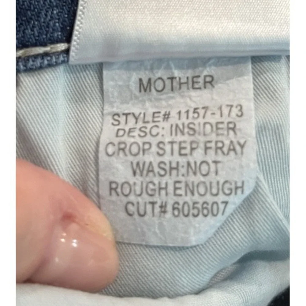 Mother The Insider Ankle Fray‎ Beyond the Sky Women's Jeans Size 30